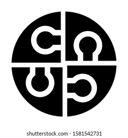 solution icon isolated sign symbol vector illustration - high quality black style vector icons
