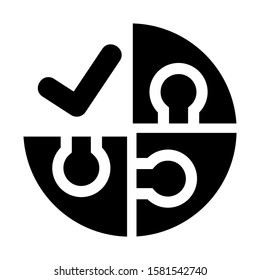 solution icon isolated sign symbol vector illustration - high quality black style vector icons
