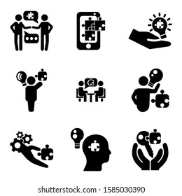 solution icon isolated sign symbol vector illustration - Collection of high quality black style vector icons
