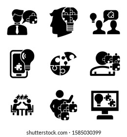 solution icon isolated sign symbol vector illustration - Collection of high quality black style vector icons
