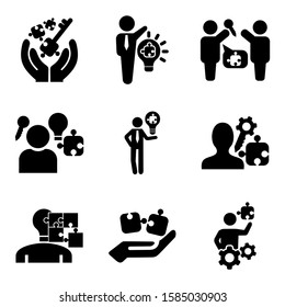 solution icon isolated sign symbol vector illustration - Collection of high quality black style vector icons
