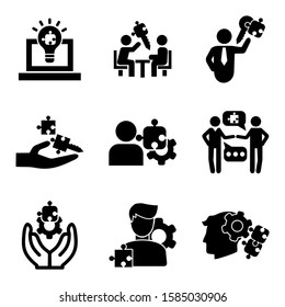 solution icon isolated sign symbol vector illustration - Collection of high quality black style vector icons
