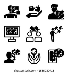 solution icon isolated sign symbol vector illustration - Collection of high quality black style vector icons
