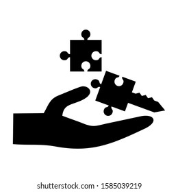 solution icon isolated sign symbol vector illustration - high quality black style vector icons
