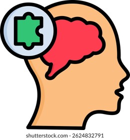 Icono de solución Ilustración vectorial de color lineal