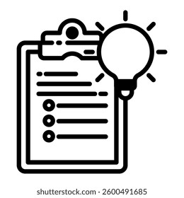 Solution Icon in Mixed Glyph Style. Simple Glyph Icon Vector. Simple Vector Design