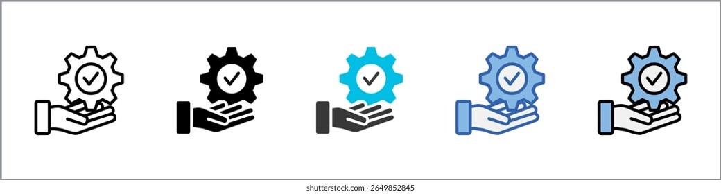 Solution Icon Pack Multistyle Illustration