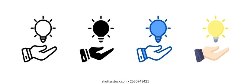 Solution icon set bundle. Multi style icon collection perfect for websites, apps, and presentations. Simple vector icon collection