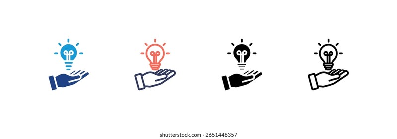 Solution icon set multiple style collection