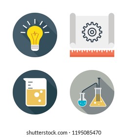 solution icon set. vector set about idea, flasks, flask and configuration icons set.