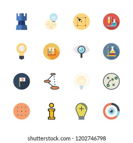 solution icon set. vector set about idea, info, light bulb and select icons set.