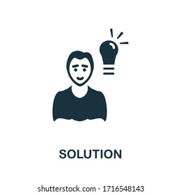 Solution icon. Simple illustration from startup collection. Creative Solution icon for web design, templates, infographics and more