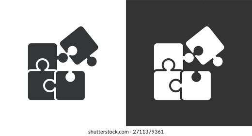 Ícone Solução. Ícone de série de glifos sólidos