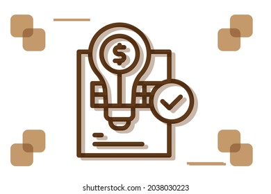 Solution icon symbol sign from modern data analytics for mobile concept and web apps design. Business and statistics related vector line icons. 