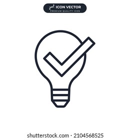 Solution icon symbol template for graphic and web design collection logo vector illustration