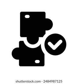 solution icon. vector glyph icon for your website, mobile, presentation, and logo design.