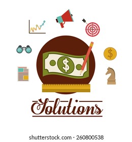 Solution icon, vector illustration