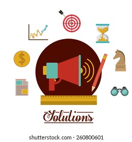 Solution icon, vector illustration