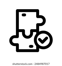 solution icon. vector line icon for your website, mobile, presentation, and logo design.