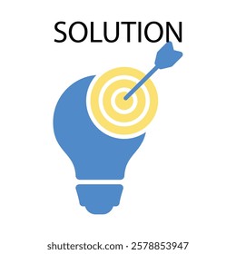 solution icon. vector.Editable stroke.linear style sign for use web design,logo.Symbol illustration.