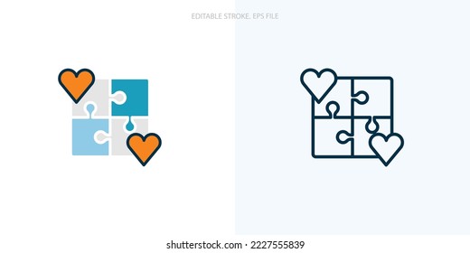 Solution icon for your website, logo, app, UI, product print. Solution concept flat Silhouette vector illustration icon. Editable stroke icons set. EPS file	
