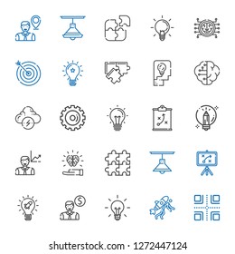 solution icons set. Collection of solution with crossroads, startup, idea, employee, strategy, lamp, puzzle, creative, options, brainstorm. Editable and scalable solution icons. solution icons set. Collection of solution with crossroads, startup, idea, employee, strategy, lamp, puzzle, creative, options, brainstorm. Editable and scalable solution icons.