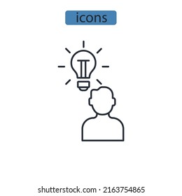 solution icons  symbol vector elements for infographic web