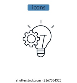solution icons  symbol vector elements for infographic web