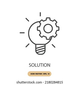 Solution Icons Symbol Vector Elements Infographic Stock Vector (Royalty ...