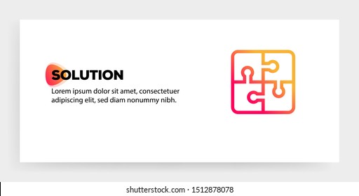 SOLUTION AND ILLUSTRATION ICON CONCEPT