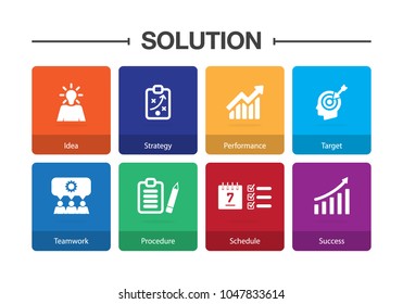 Solution Infographic Icon Set