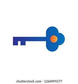 solution key icon with simple modern style and flat gradient concept design vector eps 10 