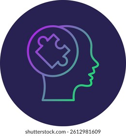 Solution Line Circle Gradient Style
