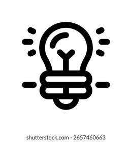 Icono de línea de solución. Icono de Vector limpio y minimalista para Sitios web, App móviles, presentaciones y logotipos. Totalmente escalable y personalizable para cualquier proyecto.