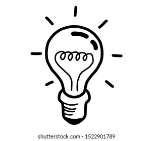 Solution, Lumens, Light bulb icon vector isolated