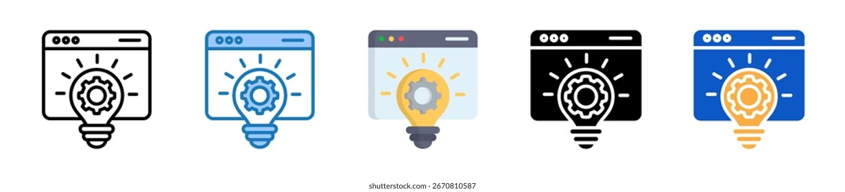 Solution multiple style icons set design vector illustration.