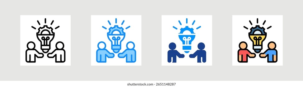 Solution Partner Icon Collection Set Multiple Style