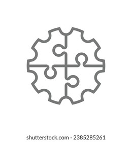 Solution and problem solving vector line icons. Editable Stroke. EPS 10