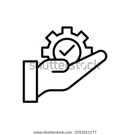Solution Provide icon isolated on white background