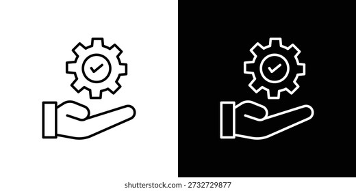 Solution Provide icon in line design. editable stroke icon.