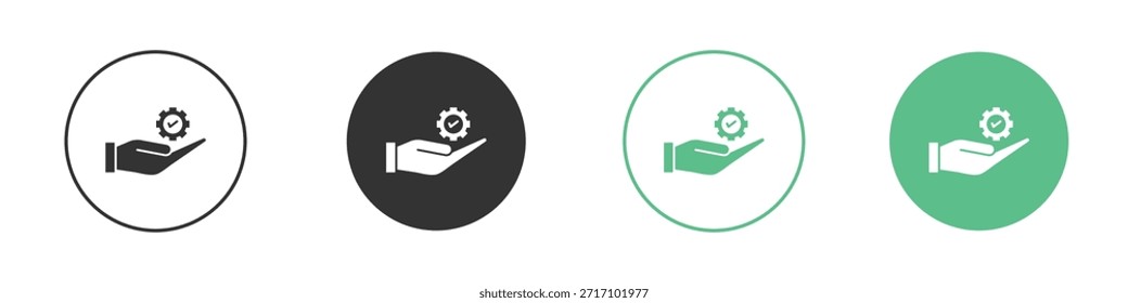 Solución Proporcione los iconos, la línea y el conjunto del icono de la silueta.