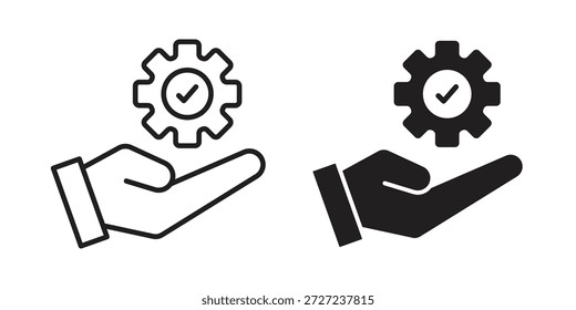 Lösung Symbole bereitstellen. Vektorgrafik-Paket für Apps und Designs