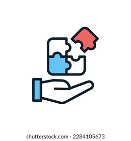 Solution Provider icon in vector. Illustration