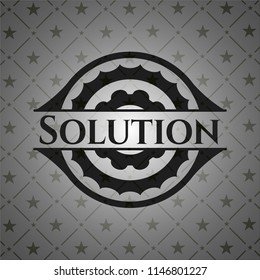 Solution realistic black emblem