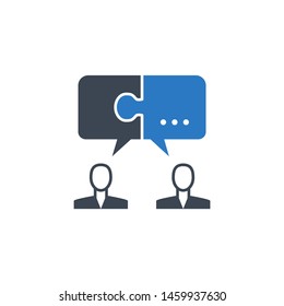 Solution related vector glyph icon. Isolated on white background. Vector illustration.