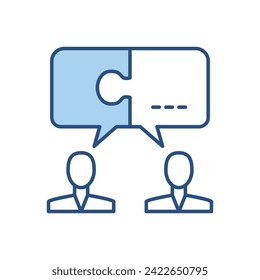 Solution related vector icon. Isolated on white background. Vector illustration