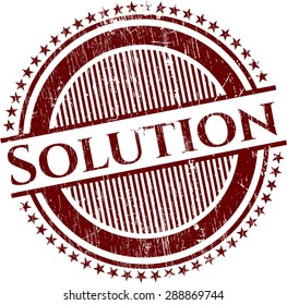 Solution rubber grunge seal