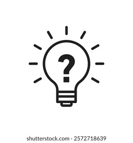 Solution, solve icon outline collection or set in black and white