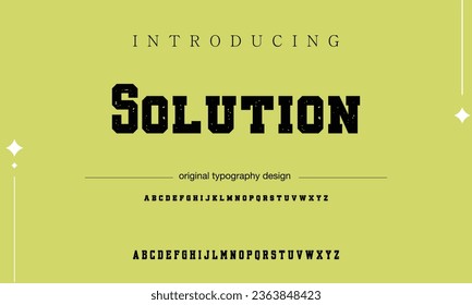 Solution Sport Modern Italic Alphabet Font. Typography urban style fonts for technology, digital, movie logo design. vector illustration