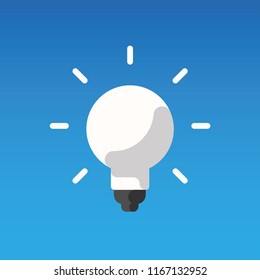 Solution symbol, lamp icon, idea